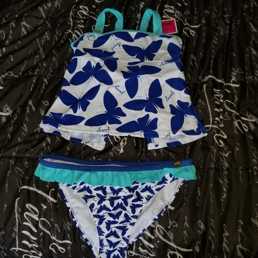 Juicy Couture girls 2pc bathing suit